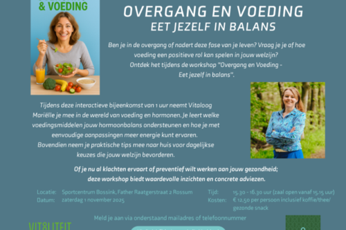 Foto bij Workshop Overgang & Voeding