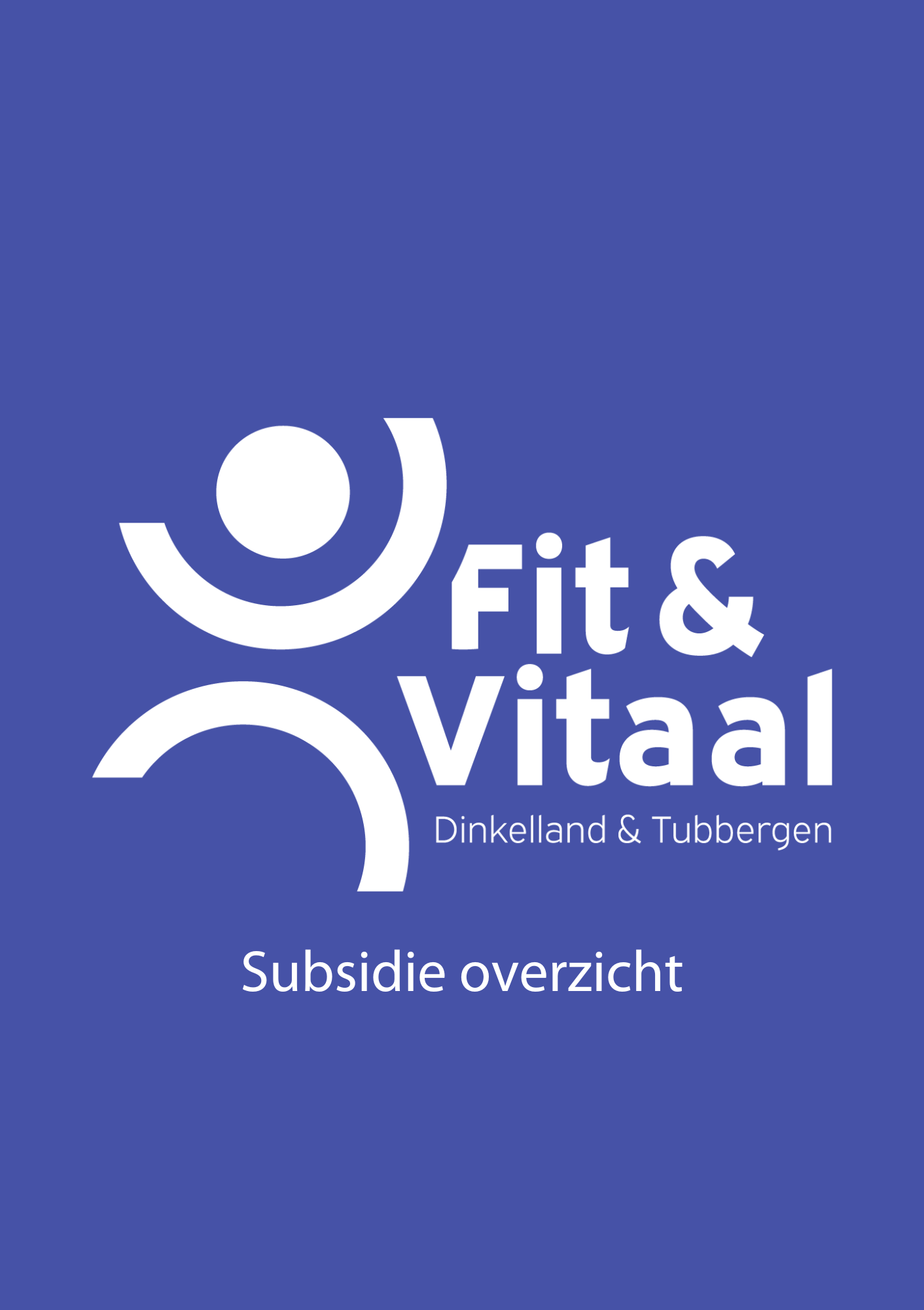 Subsidieoverzicht Fit & Vitaal