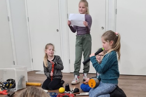 Activiteit tijdens de music4kids les